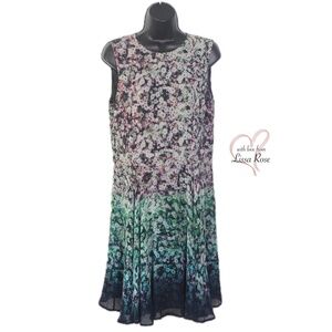 Ombre Floral Fit & Flare Party Dress (French Connection)